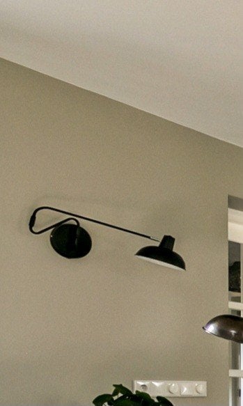 Zwarte verstelbare wandlamp, Ophalen of Verzenden