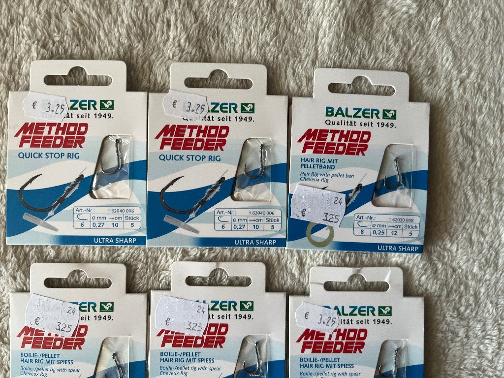 adv 295 /  NIEUW set 6 onderlijnboekjes method BALZER, Watersport en Boten, Ophalen of Verzenden, Nieuw, Haak