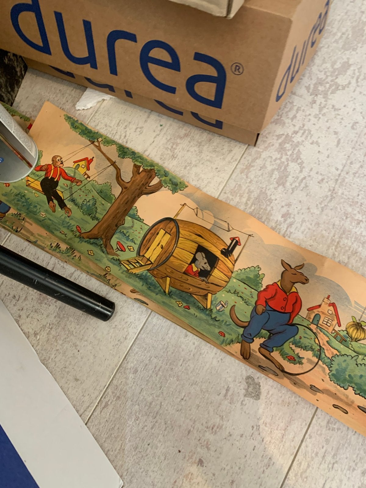 Antiek Sprookjesbehang voor Kinderkamer - Uniek & Vintage, Overige patronen, T, Ophalen of Verzenden, N