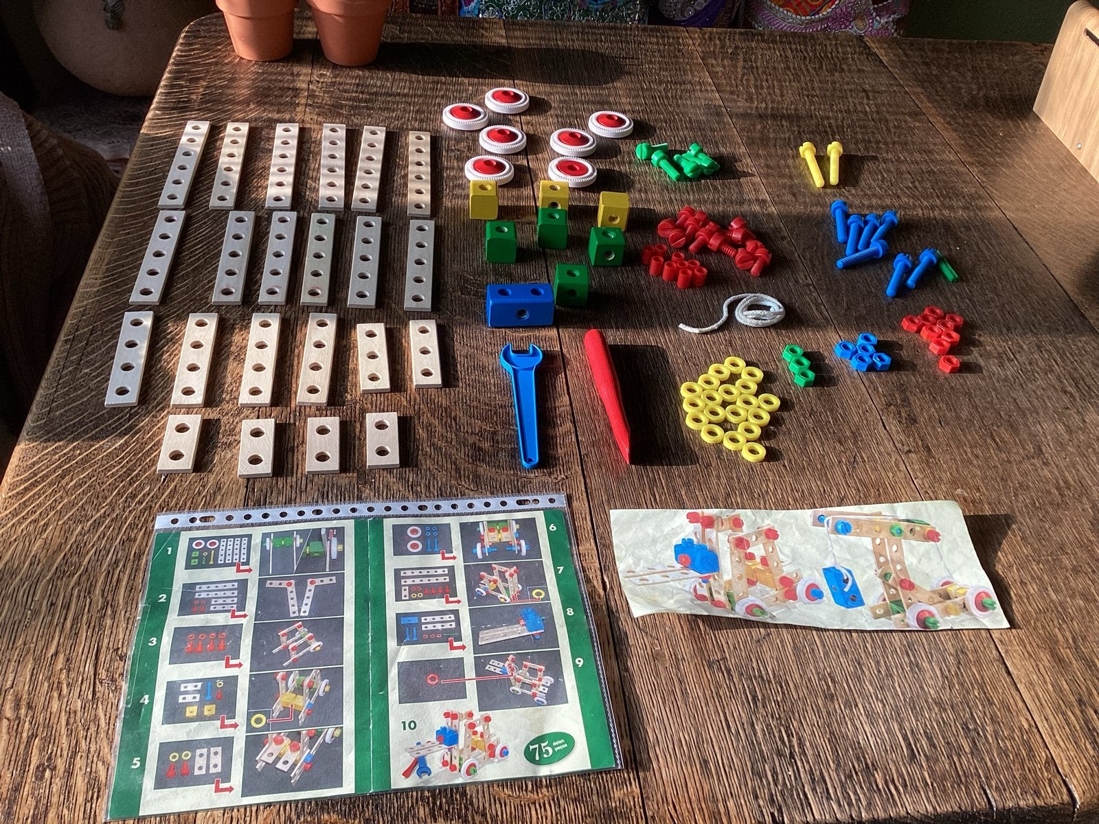 Vintage Constructie Speelgoed Set 226 stuks voor, € 14, Kinderen en Baby's, Ophalen of Verzenden, Gebruikt, Knutselen