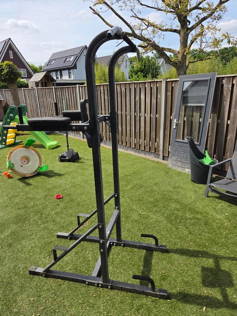 Power Tower / Dip Station / Optrekstang, Sport en Fitness, Ophalen, Gebruikt, Buik, Oprekstang