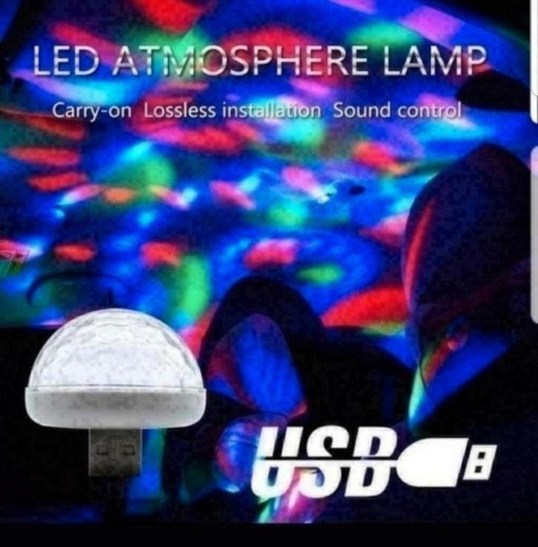 Auto Auto Lamp Usb Licht Rgb Mini Kleurrijke Muziek bieden, Ophalen of Verzenden, Nieuw