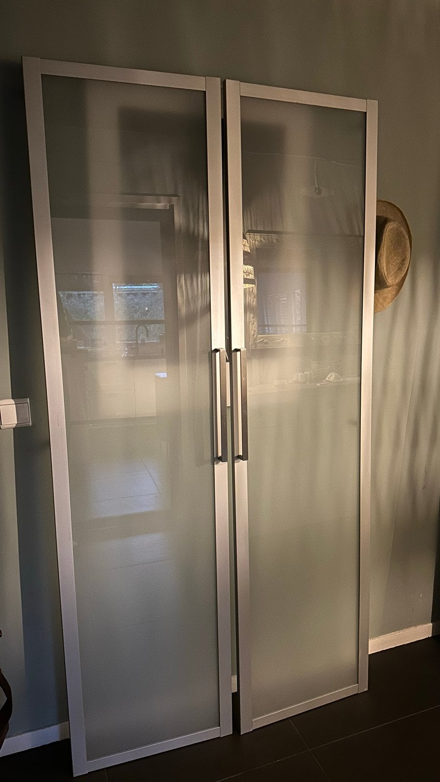Ikea PAX glazen deuren 201x50cm, Ophalen, Gebruikt, 200 cm of meer, 50 tot 100 cm