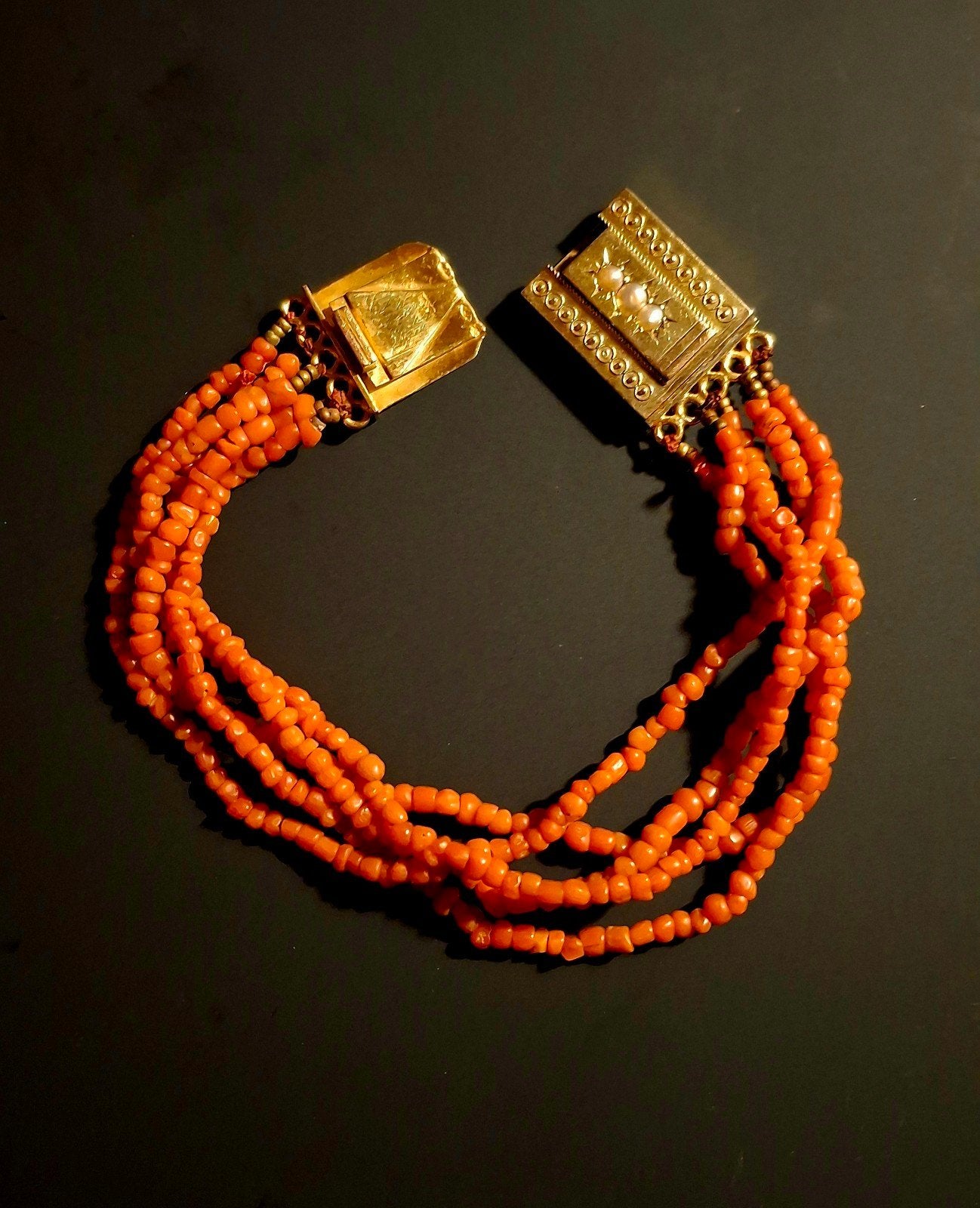 Bloedkoralen armband, Ophalen of Verzenden, Gebruikt