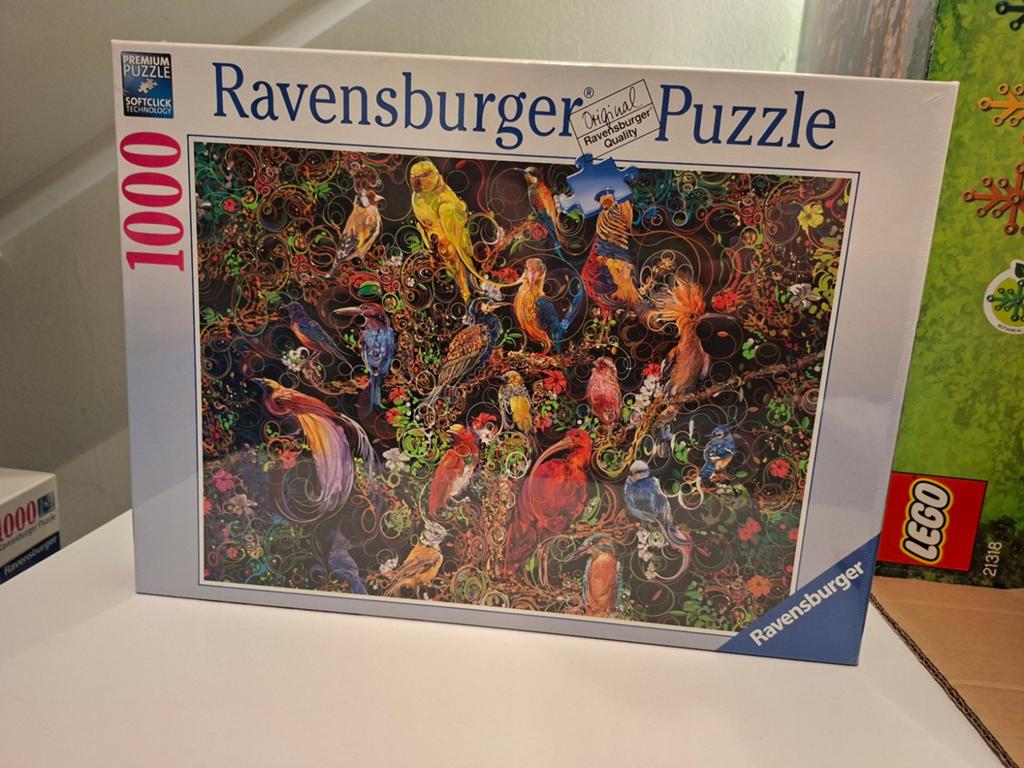 Ravensburger Legpuzzel 1000 stukjes - Vogels - nieuw, Ophalen of Verzenden, 500 t/m 1500 stukjes, Nieuw, Legpuzzel