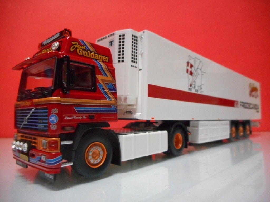 TEKNO VOLVO F12 GULDAGER - JERN HENRIK DENEMARKEN 87650, Ophalen of Verzenden, Nieuw, Bus of Vrachtwagen, Tekno