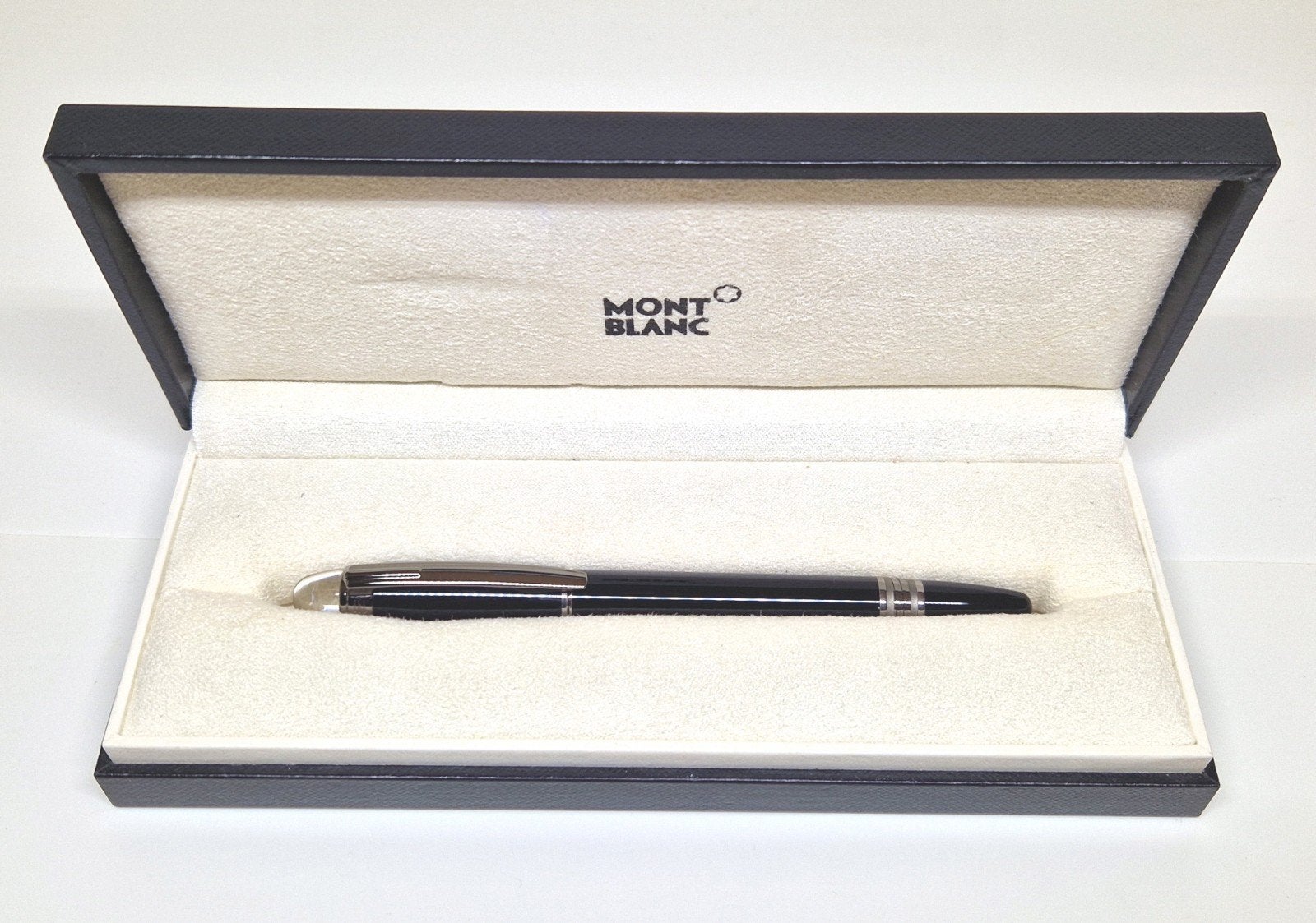 Montblanc Starwalker Midnight Black Classique 14K vulpen., Met doosje, Ophalen of Verzenden, Zo goed als nieuw, Vulpen