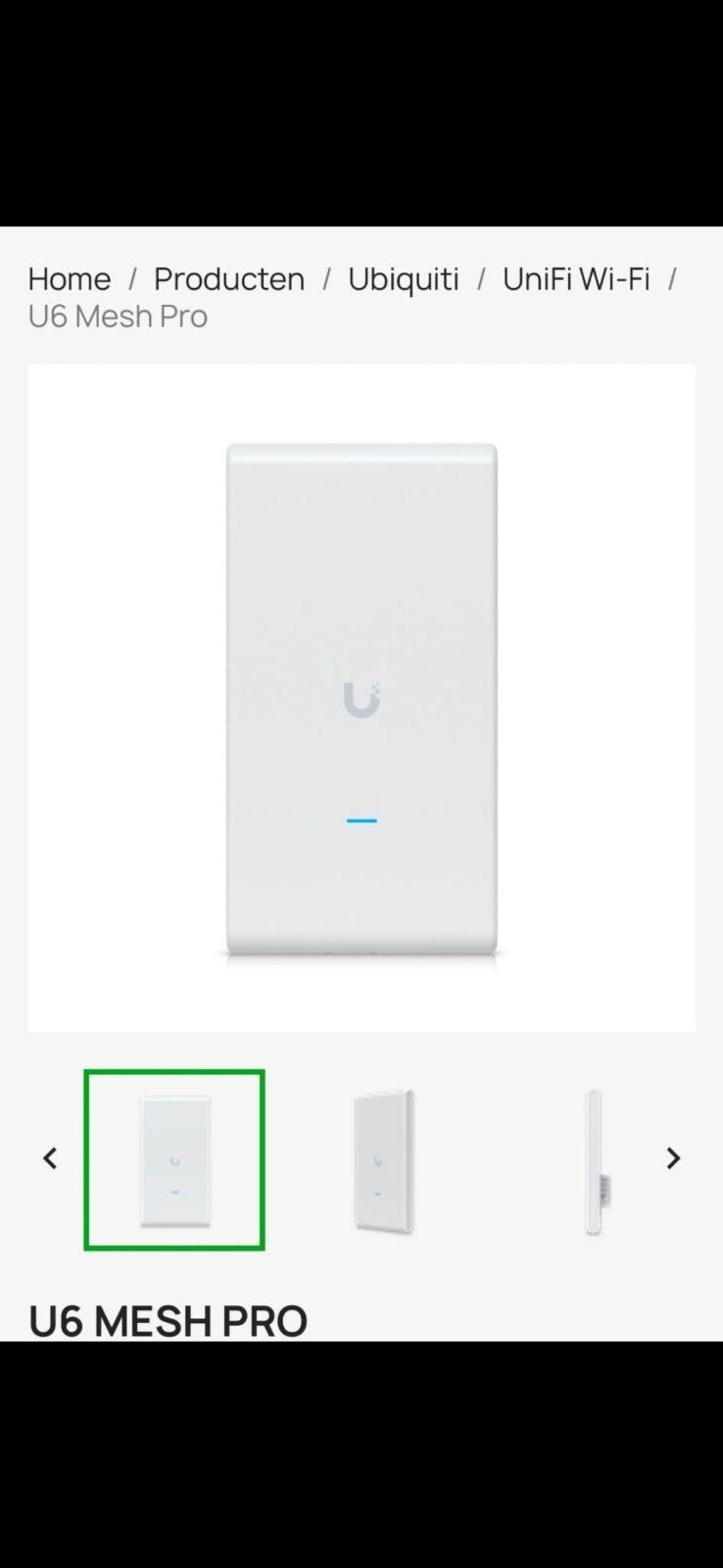 Ubiquiti UniFi U6 Mesh Pro Wi-Fi Router, Computers en Software, Routers en Modems, Ophalen of Verzenden, Zo goed als nieuw, Router