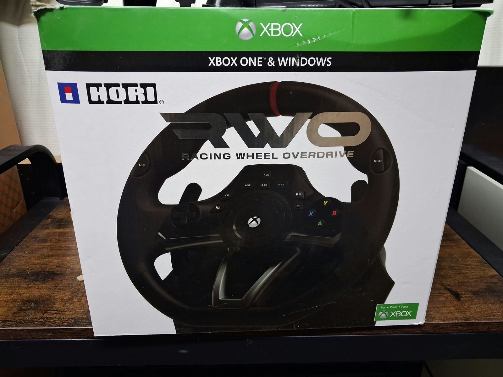 Hori Racing Wheel Overdrive voor Xbox One & Windows, Spelcomputers en Games, Spelcomputers | Xbox | Accessoires, Ophalen, Zo goed als nieuw