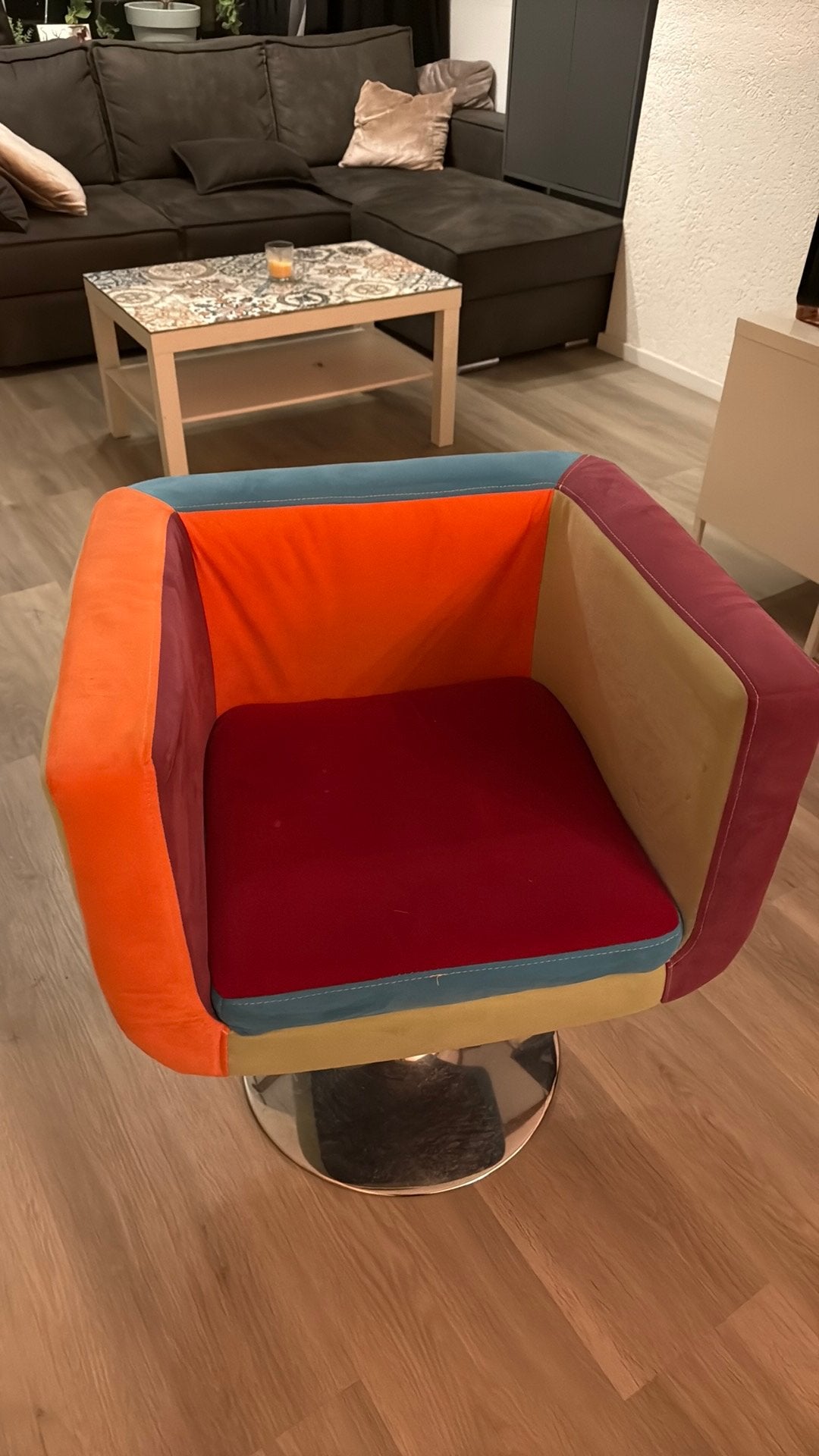 Gekleurde stoel, Ophalen, Gebruikt, 75 tot 100 cm, 50 tot 75 cm