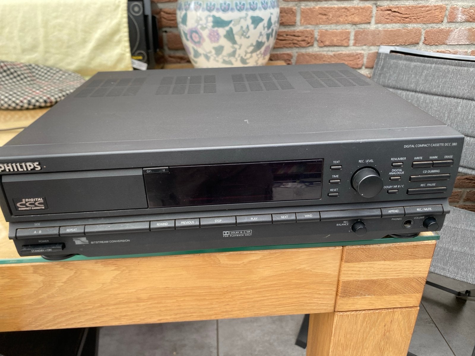 Philips DCC 300 Digital Compact Cassette Recorder, Ophalen of Verzenden, Enkel, Philips, Tiptoetsen