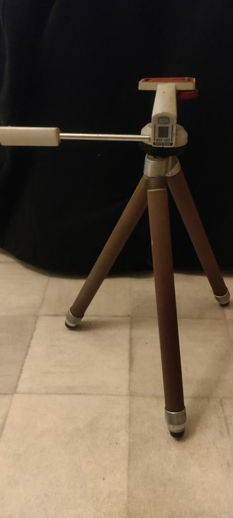 Vintage Linhof statief + bilora model 1450, Ophalen of Verzenden, Gebruikt, Minder dan 150 cm, Driepoot