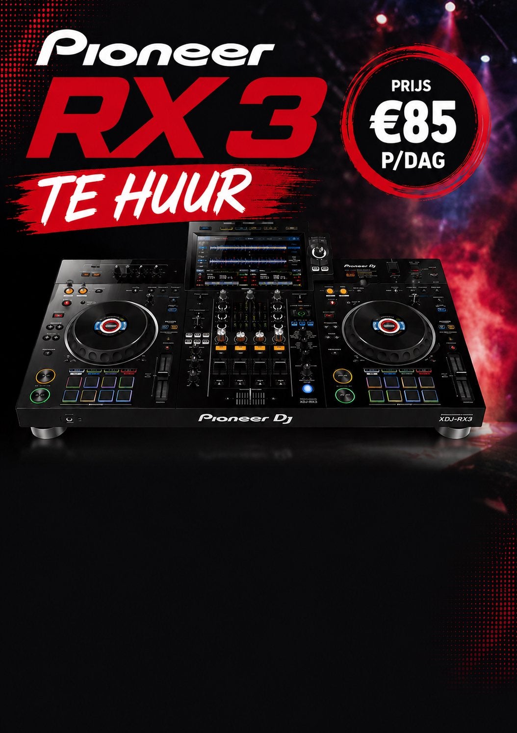 Pioneer XDJ-RX3 DJ-set te huur, Muziek en Instrumenten, Ophalen, Zo goed als nieuw, Dj-set, Pioneer