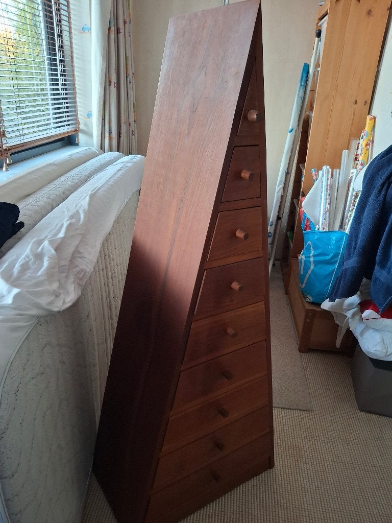Houten kastje, Ophalen, Minder dan 50 cm, 5 laden of meer, Zo goed als nieuw