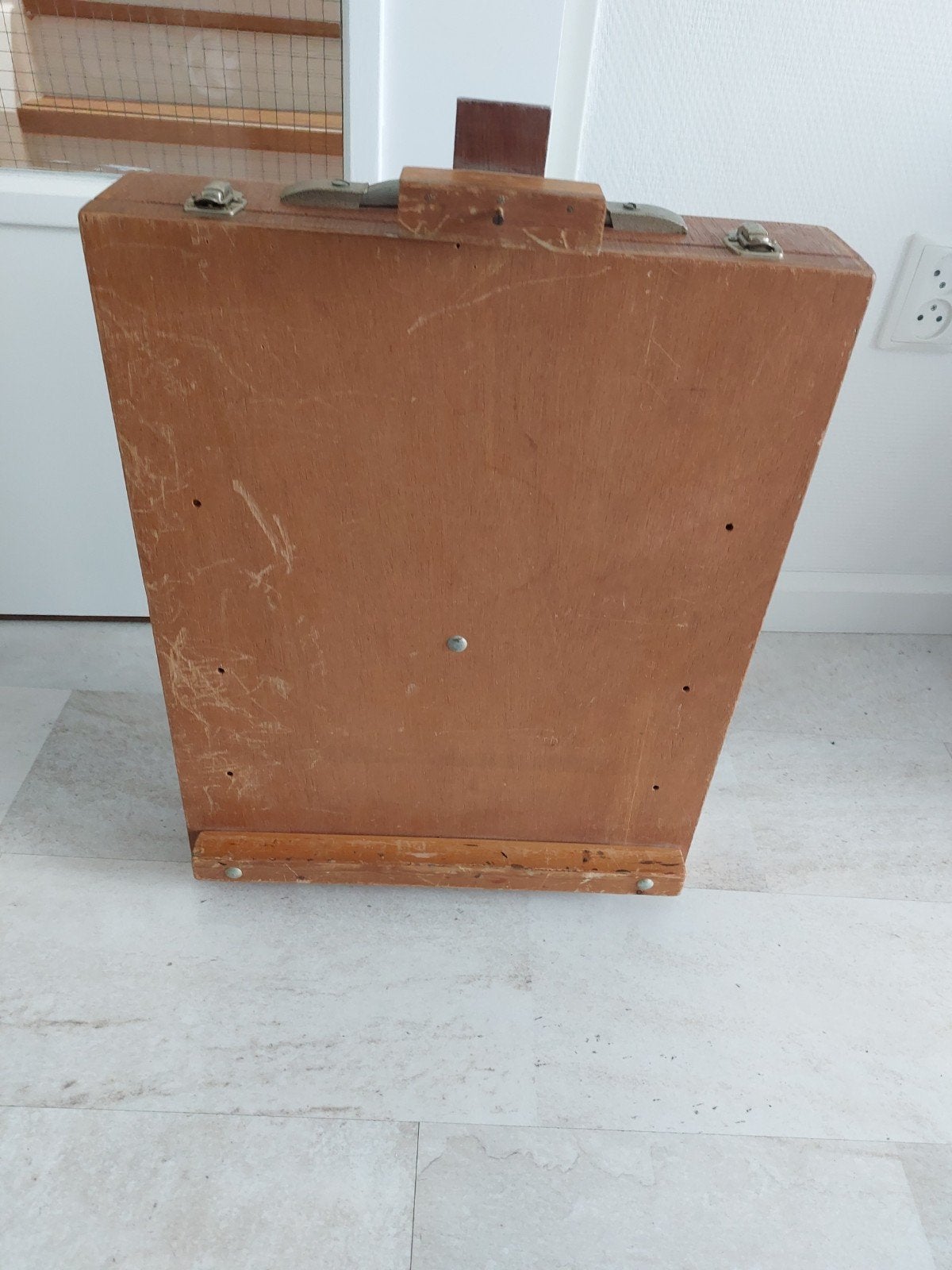 Schildersezel / Schilderskist met opbergruimte en palet, Ophalen of Verzenden, Gebruikt, Ezel