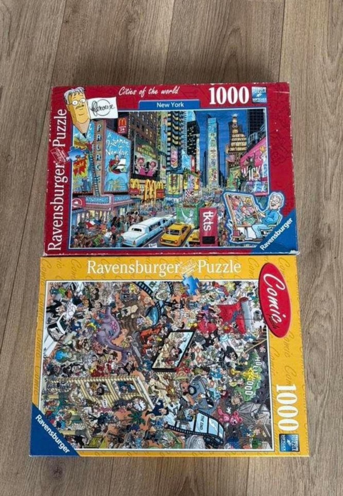 2 Ravensburger puzzels 1000 stukjes, Hobby en Vrije tijd, Denksport en Puzzels, Ophalen of Verzenden, 500 t/m 1500 stukjes, Zo goed als nieuw