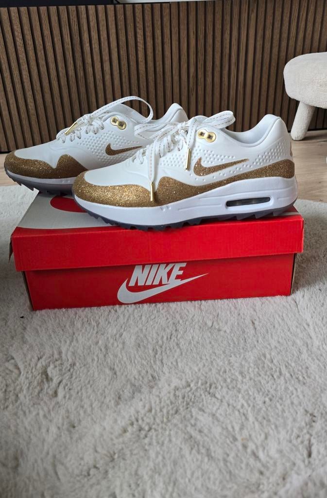 Nike Air Max 1  Golf 'gold' swarovski, Ophalen of Verzenden