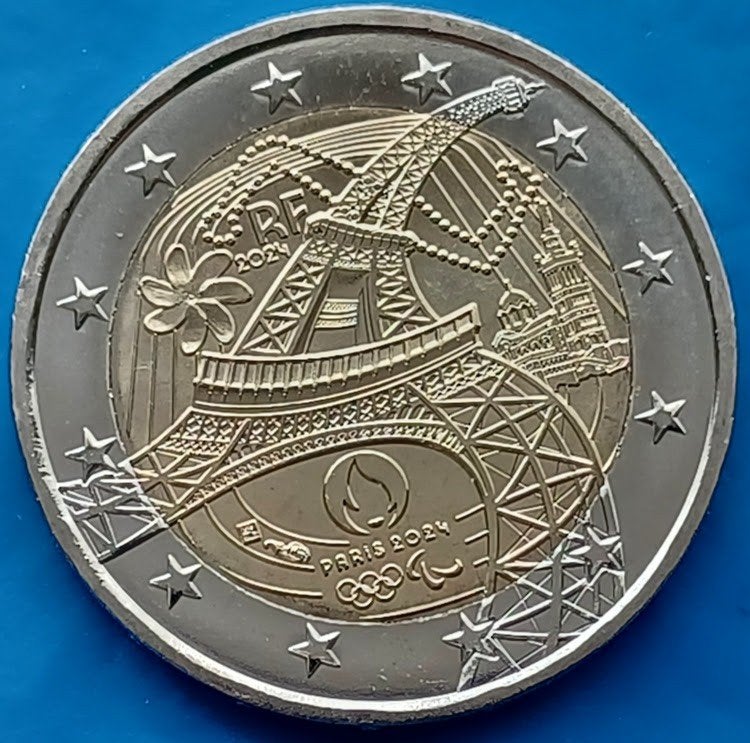 Frankrijk 2 Euro "Parijs" 2024 - UNC, Verzenden, Frankrijk, 2 euro, Losse munt