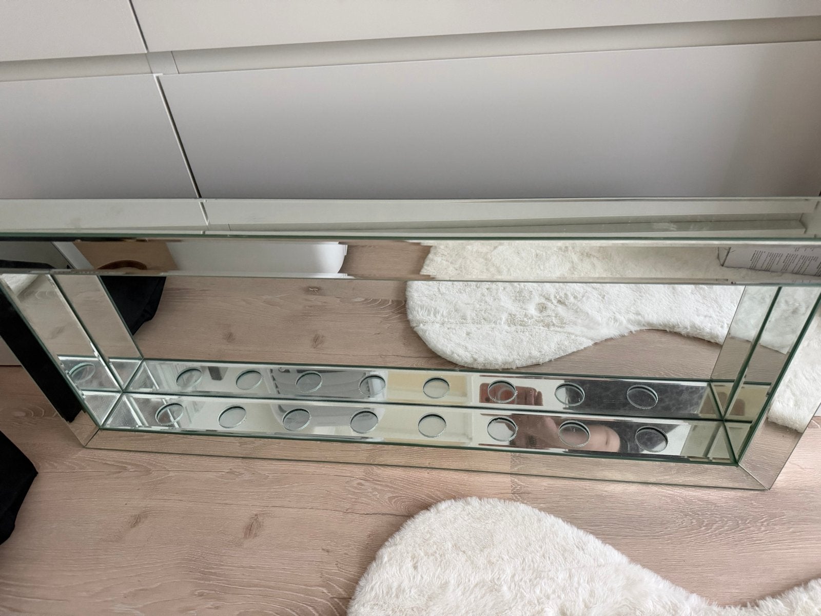 Spiegelen waxinelichthouder voor 8 kaarsen, Ophalen, Overige merken, Waxinelichthouder, Zilver