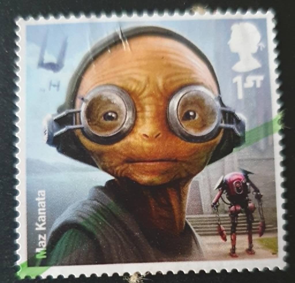 161-26 Engeland / Star Wars - Maz Kanata, Postzegels en Munten, Verzenden, Gestempeld
