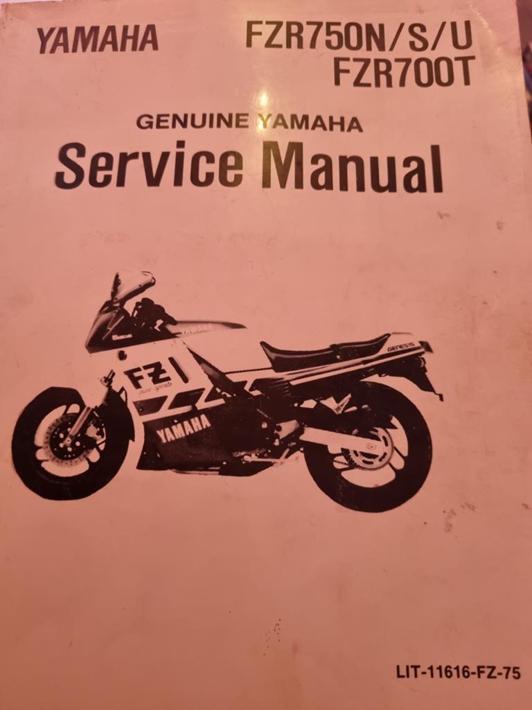 Yamaha FZR750N/S/U FZR700T Service Manual, Ophalen of Verzenden
