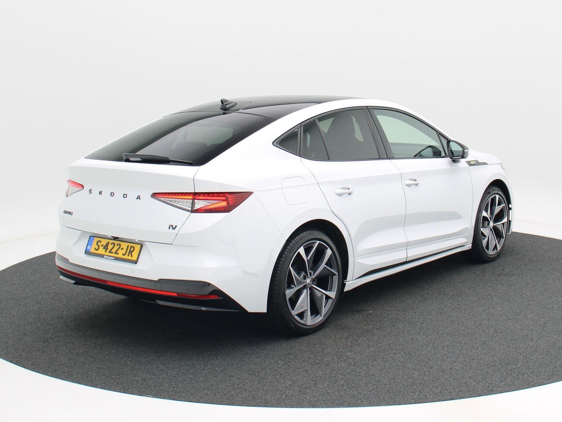Skoda Enyaq Coupé iV 80 RS | 300PK! | Panoramadak | Full LE, Automaat, Dealer onderhouden, Gebruikt, Wit