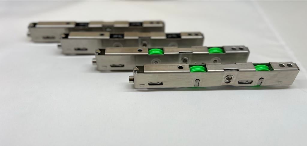 Verstelbare loopwiel 2 stuks voor glazen schuifwand (10 mm), Overige materialen, 3704TR, Overige typen, Nieuw