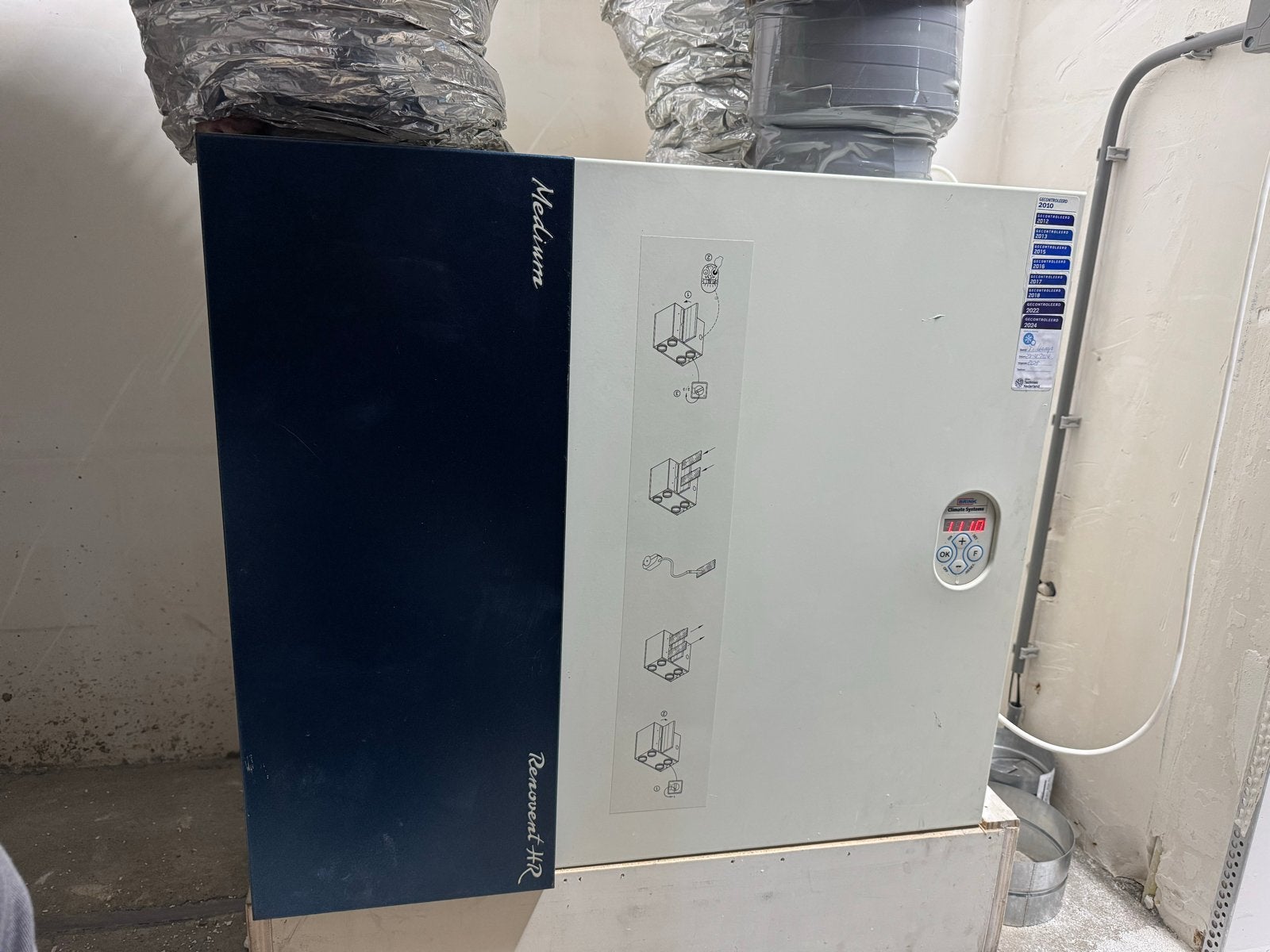 Brink Renovent HR 4/0 R Medium WTW-unit, Ophalen of Verzenden, Gebruikt, Ventilator en Afzuiger