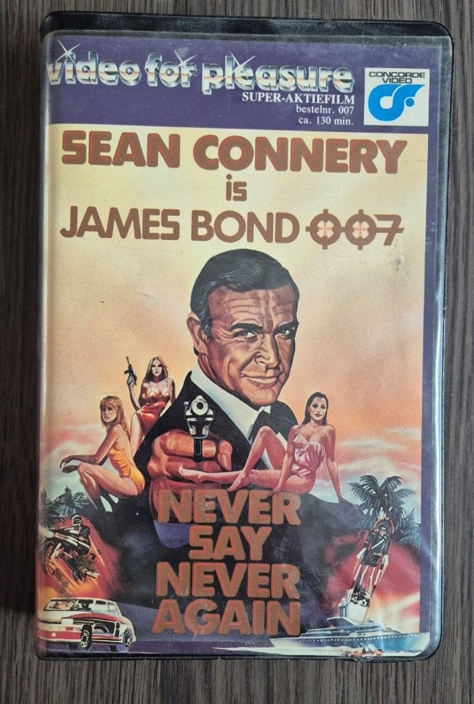 Betamax James Bond - Never Say Never Again (Ex-Rental), Vanaf 12 jaar, Ophalen of Verzenden, Zo goed als nieuw, Actie en Avontuur