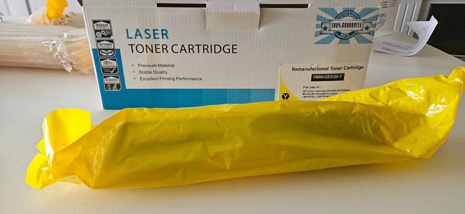 Remanufactured HP Laser Toner Cartridge Geel (FBRH-CE312A-Y), Ophalen of Verzenden, Nieuw, Toner, HP