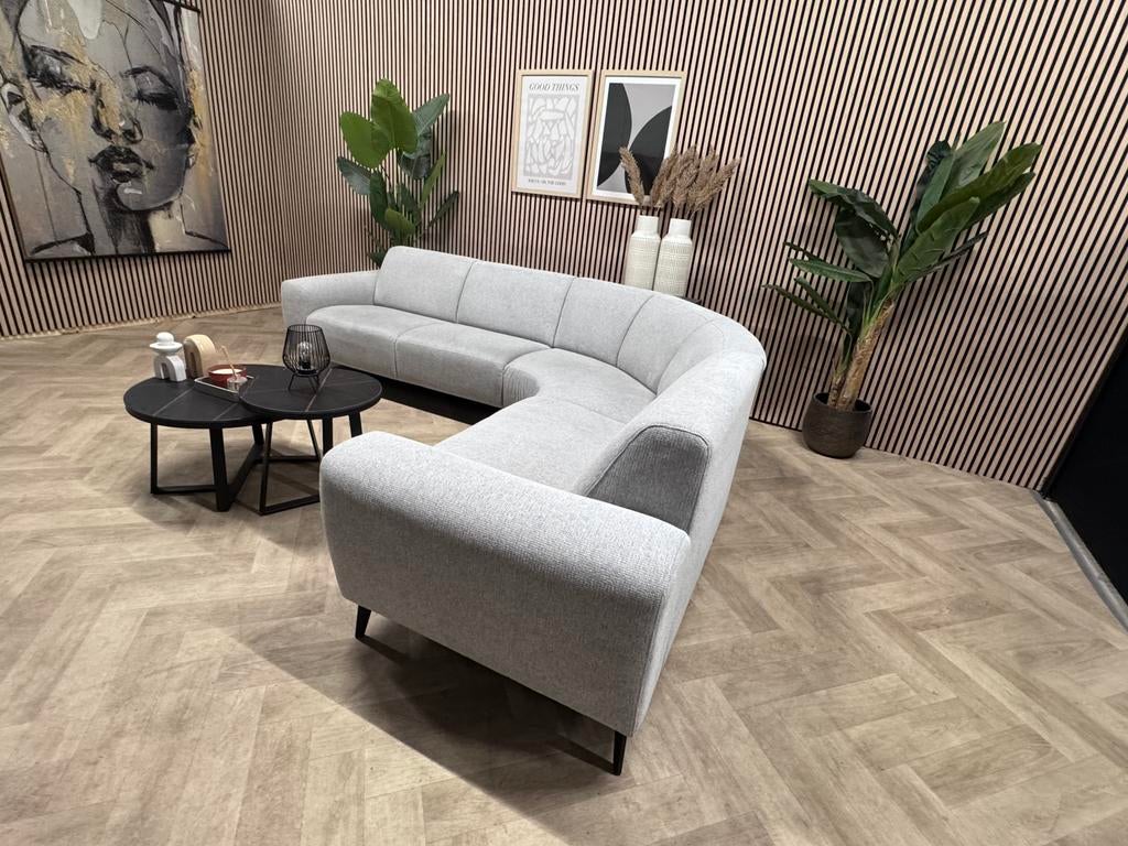 ZGAN Label51 Moderne Hoekbank Mauro - Grijs - 285 x 240, Huis en Inrichting, 250 tot 300 cm, Moderne hoekvank japandi tijdloos grijs label51 scandinavisch