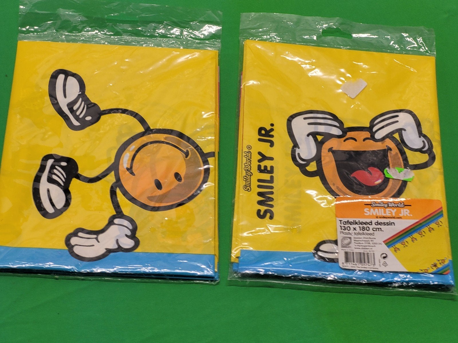 Smiley Jr. Plastic Tafelkleed set 130x180 cm - Nieuw, Postbus 3108, 5203 DC 's-Hertogenbosch, Nieuw, Ophalen of Verzenden, Didden Distributie Maatschappij BV