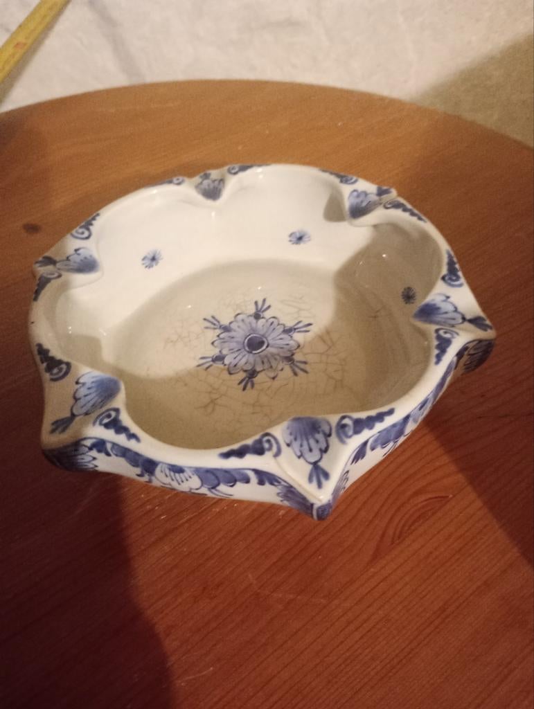 Delfts blauwe asbak, Antiek en Kunst, Antiek | Keramiek en Aardewerk, Ophalen of Verzenden