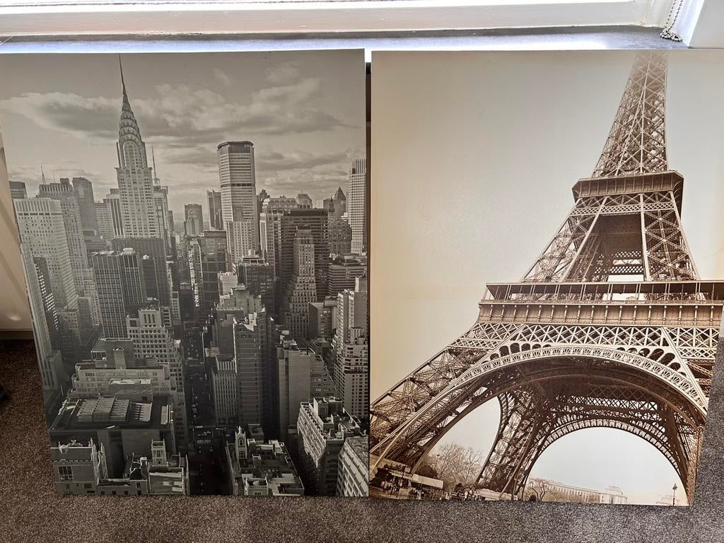Mooie prenten, Verzamelen, Foto's en Prenten, Ophalen, 1980 tot heden, Zo goed als nieuw, Gebouw