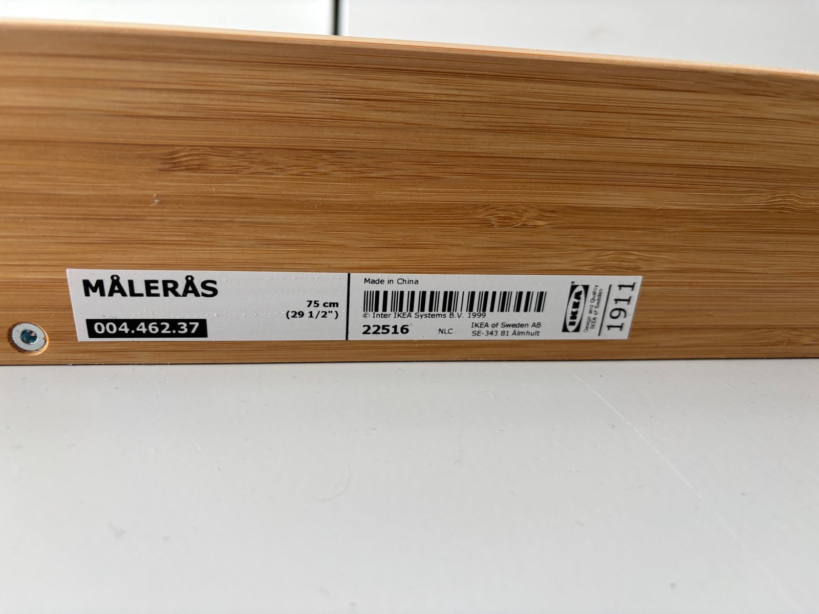 IKEA nieuwe MALERAS Afbeeldingsplank Bamboe 75 cm, Ophalen, Nieuw