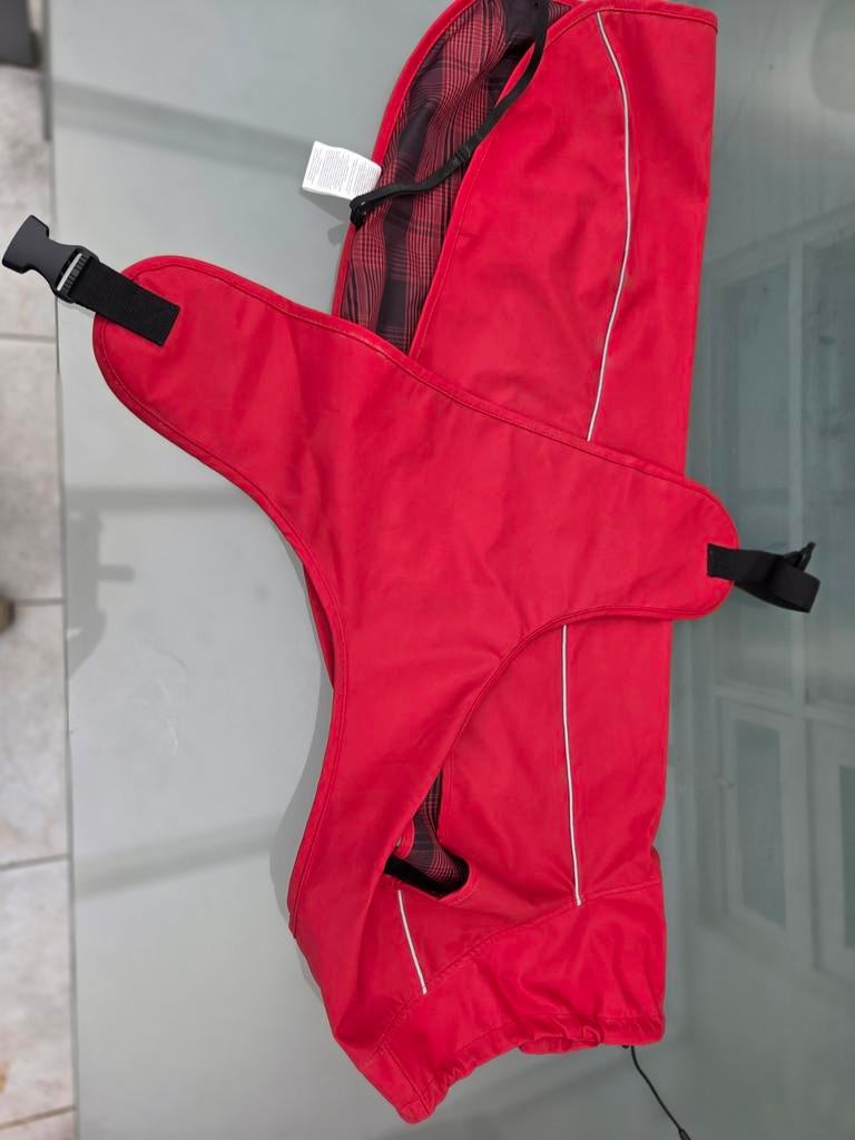 Regenjas hond XL 80 cm, Dieren en Toebehoren, Ophalen of Verzenden, Zo goed als nieuw, Hondenjas