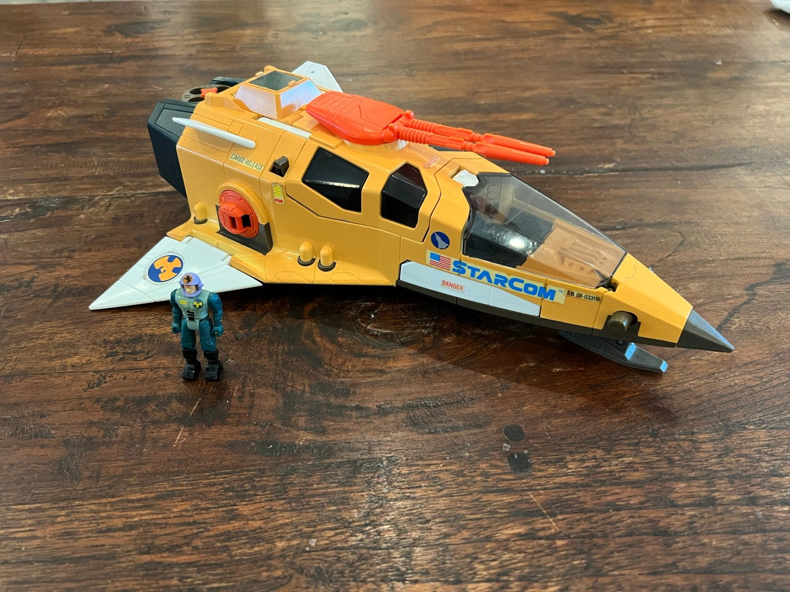 Starcom Starmax Bomber met bestuurder - Vintage Speelgoed, Kinderen en Baby's, Ophalen of Verzenden, Gebruikt
