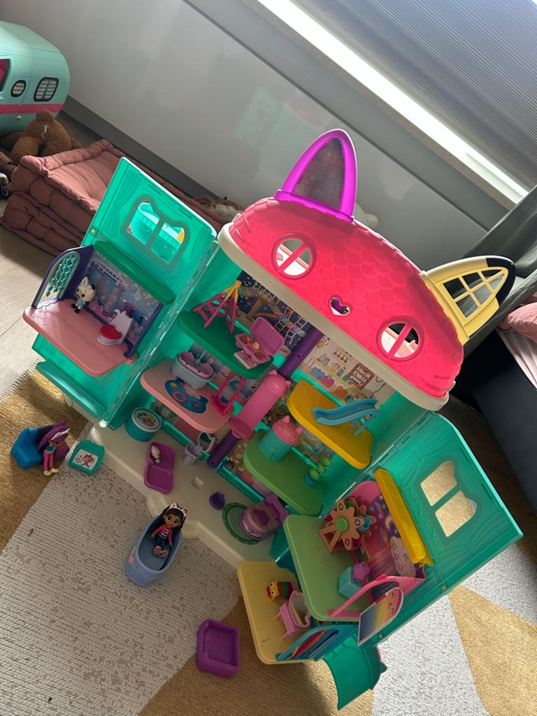 Gabby's Poppenhuis met 3 Kamers en Accessoires, Ophalen, Gebruikt, Poppenhuis