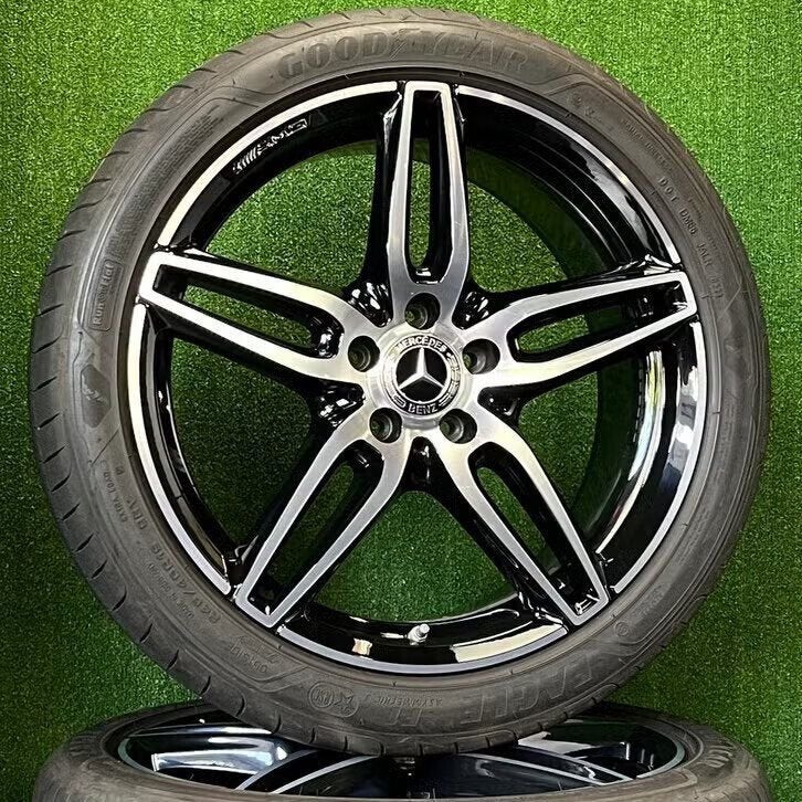 Originele 19 inch Mercedes AMG velgen banden E-klasse W213, Auto-onderdelen, Banden en Velgen, 19 inch, Gebruikt, 275 mm, Banden en Velgen