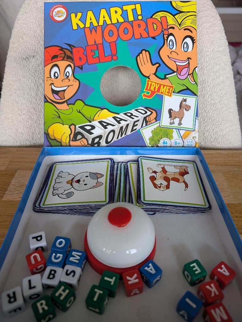 kaart woord bel, Hobby en Vrije tijd, Ophalen of Verzenden, Gebruikt