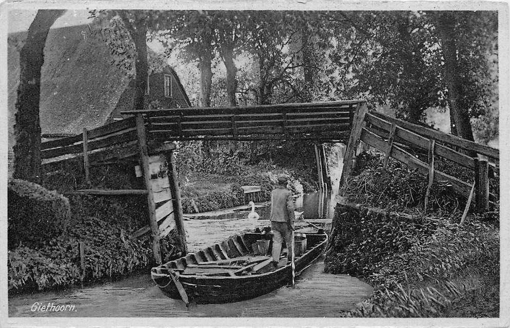 304-255-009 Giethoorn, Verzenden, Voor 1920, Overijssel