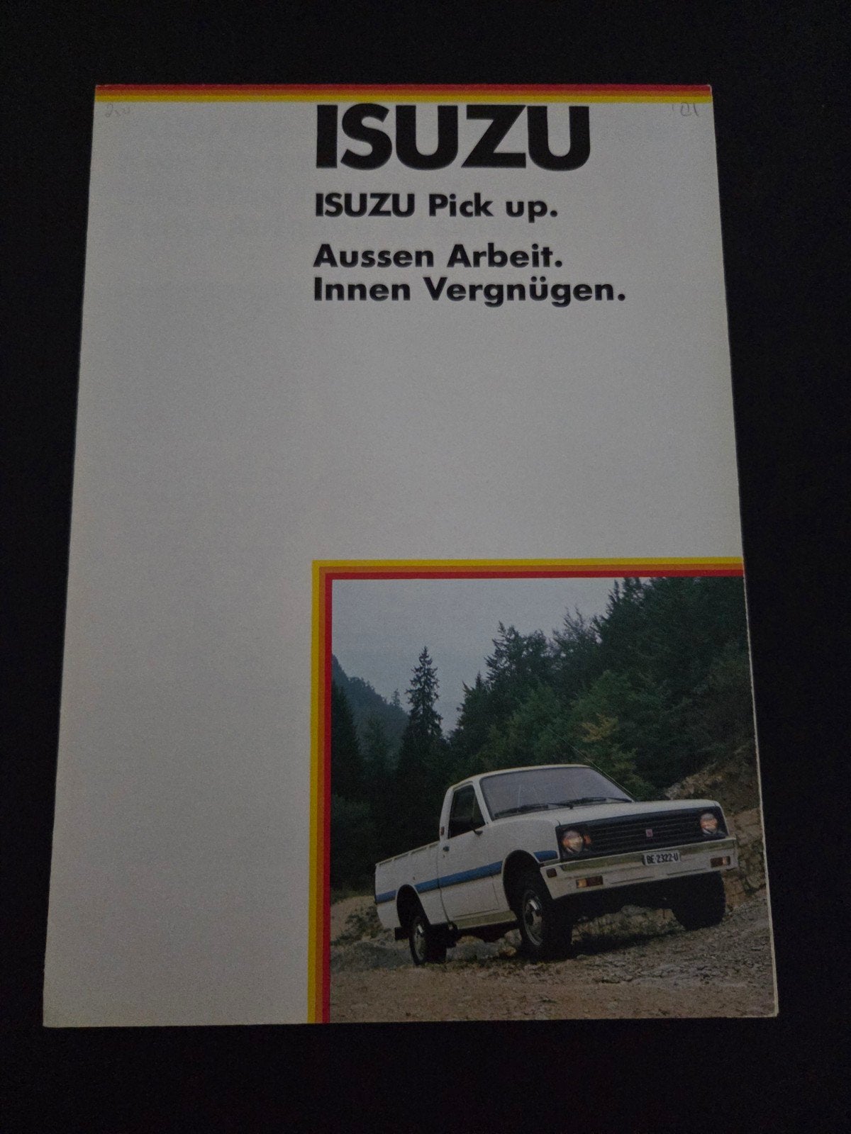 Brochure Isuzu Pick-up Zwitserland, Ophalen of Verzenden, Zo goed als nieuw, Overige merken