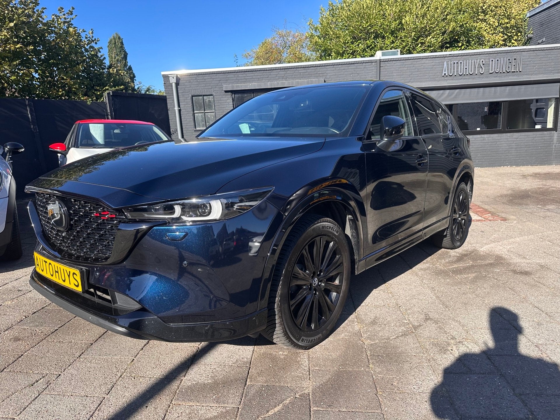 Mazda CX-5 2.0 SkyActiv-G 165 Homura Ltd|Aut|Leder|Head Up, Auto's, Gebruikt, Zwart, 4 cilinders, Blauw