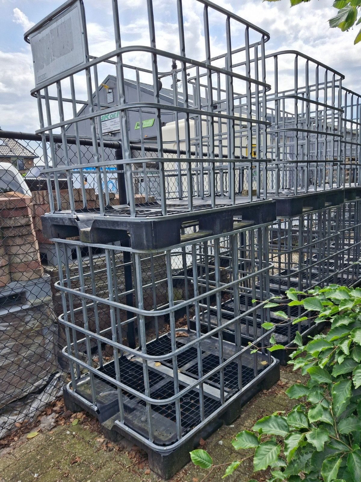 Kratten ibc  voor haardhout kunststof, Ophalen, 100 cm of meer, 60 cm of meer, 50 cm of meer