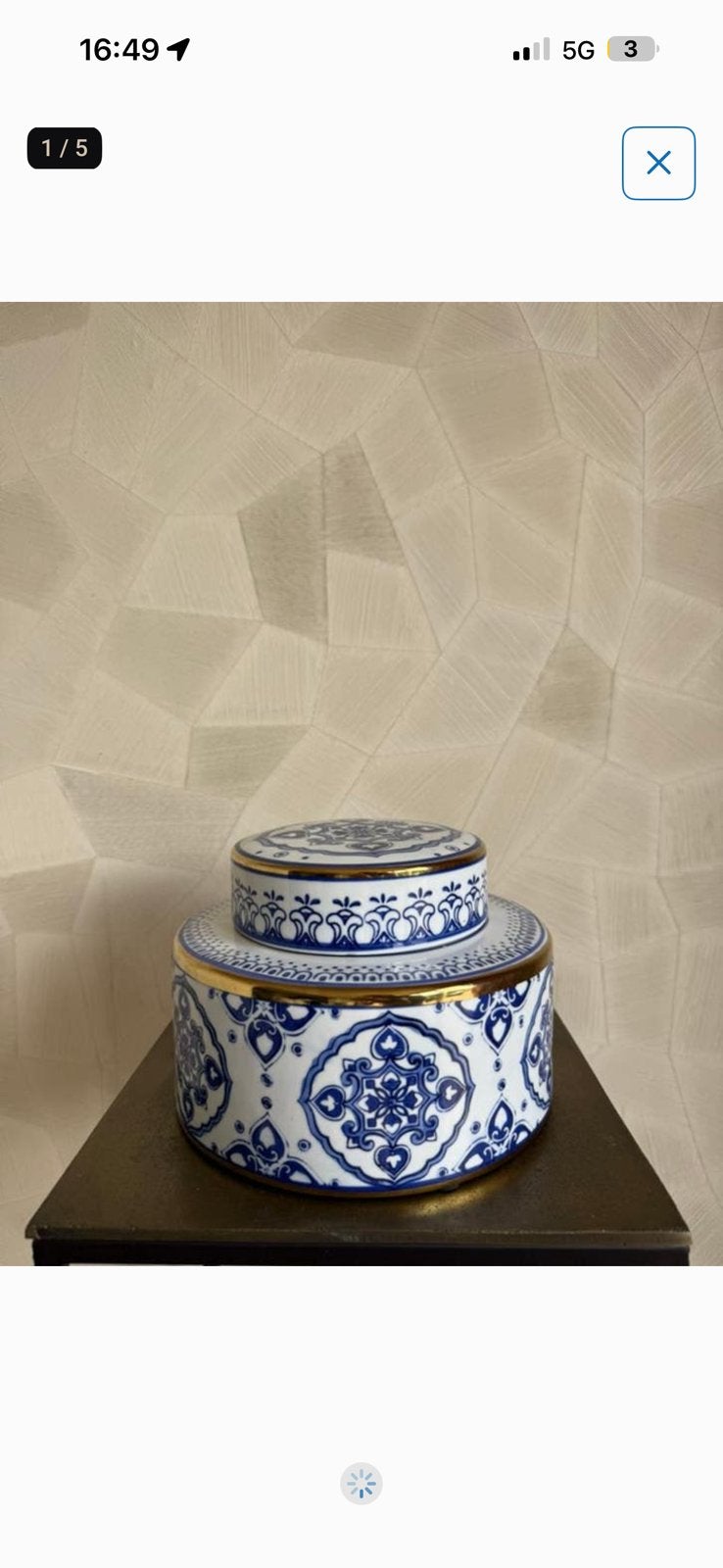 Voorraadpot pot van roon living eric kuster eichholtz, Antiek en Kunst, Verzenden