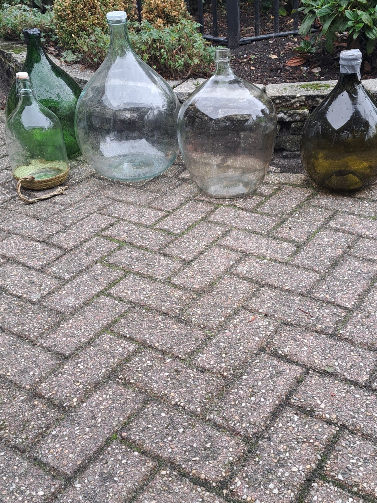 Grote wijnflessen / mandflessen diverse maten, Ophalen of Verzenden