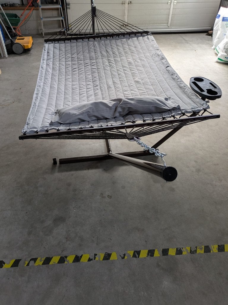 Hammock Hangmat Vita5 met Standaard en Spreidstok 2 Persoons, Ophalen, Opvouwbaar, Meerpersoons, Nieuw