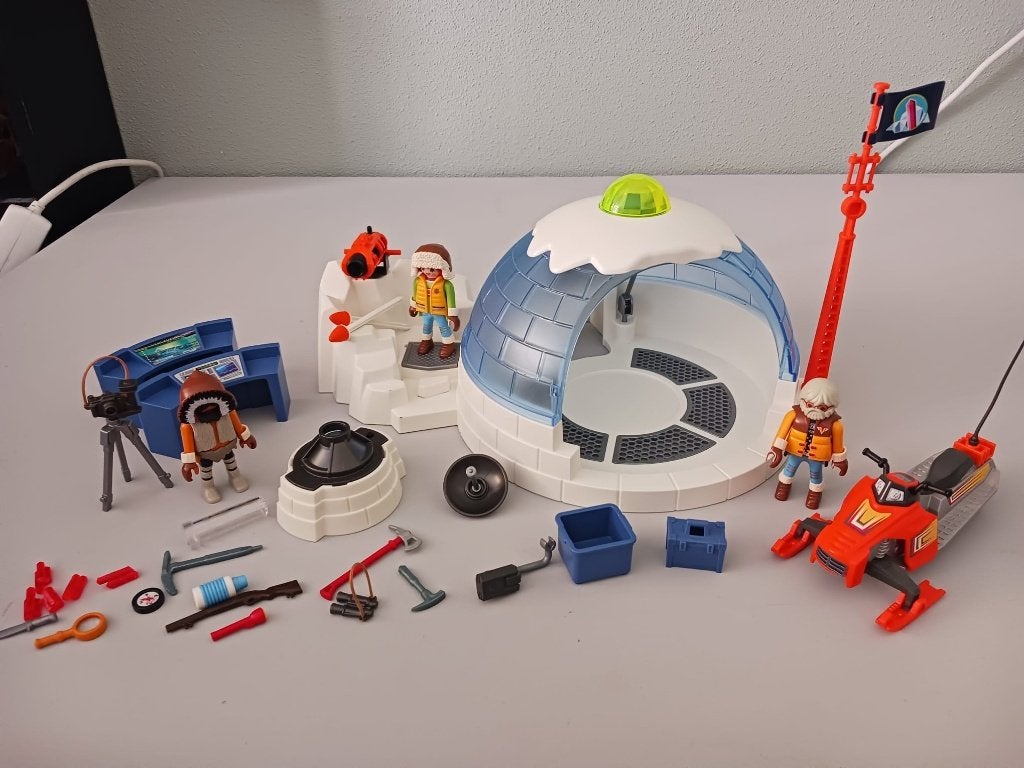 Playmobil 9055 - Hoofdkwartier Poolexpeditie (compleet), Kinderen en Baby's, Ophalen, Gebruikt, Complete set