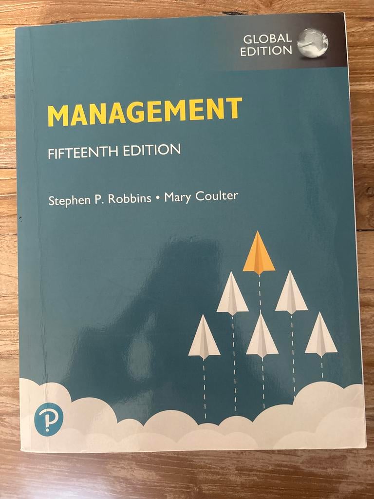Management - Fifteenth Edition - Robbins & Coulter, Ophalen of Verzenden, Gamma, Zo goed als nieuw, HBO
