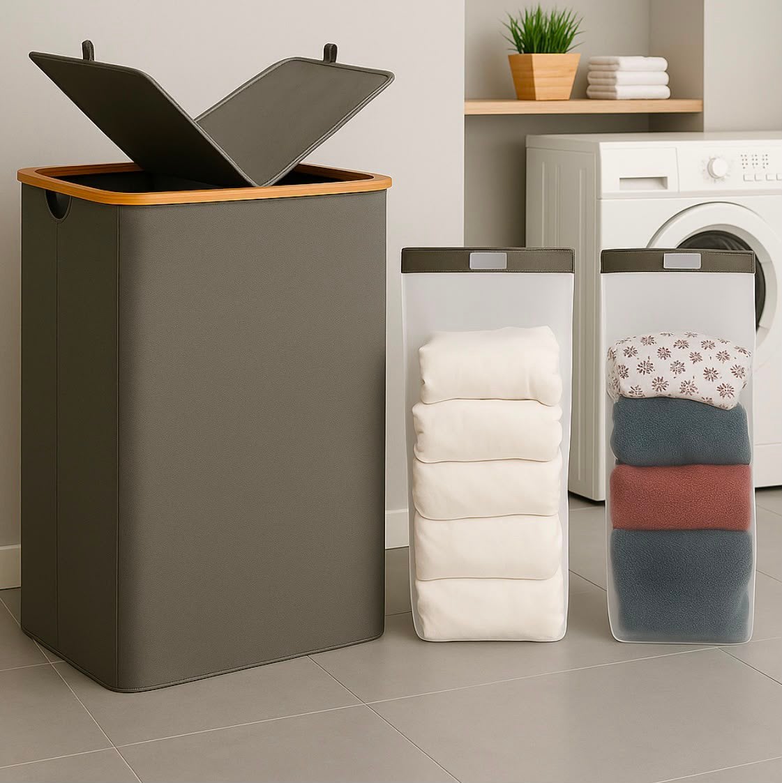 Restpartijen wasmand 2 Vakken ., 40 liter of meer, Ophalen of Verzenden, Zo goed als nieuw, Kunststof